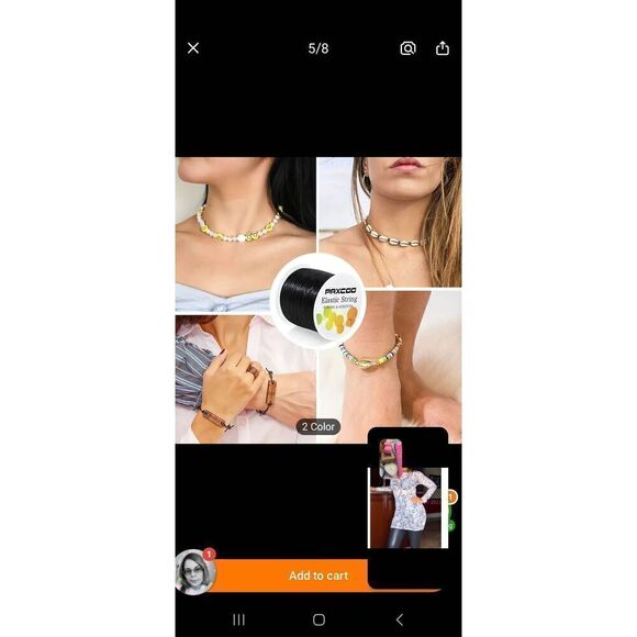 Clear Elastic beading string - Picture 4 of 5